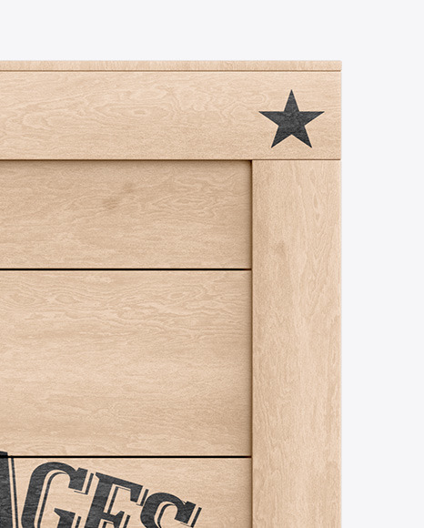 Wooden Box Mockup