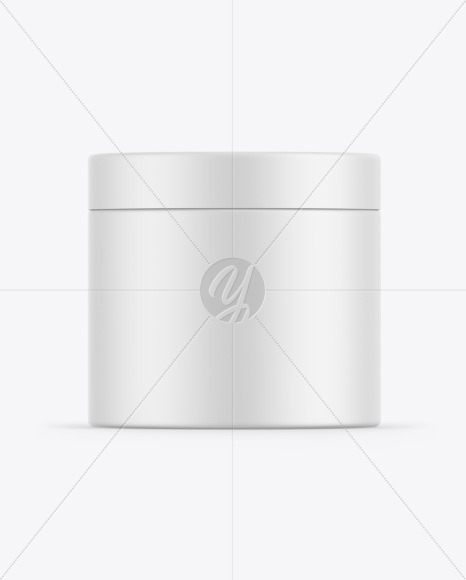 Matte Cosmetic Jar Mockup