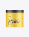 Matte Cosmetic Jar Mockup