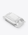 Metallic Wet Wipes Pack Mockup