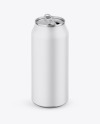 Opened Metallic Can W/ Matte Finish Mockup