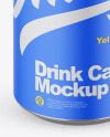 Opened Metallic Can W/ Matte Finish Mockup