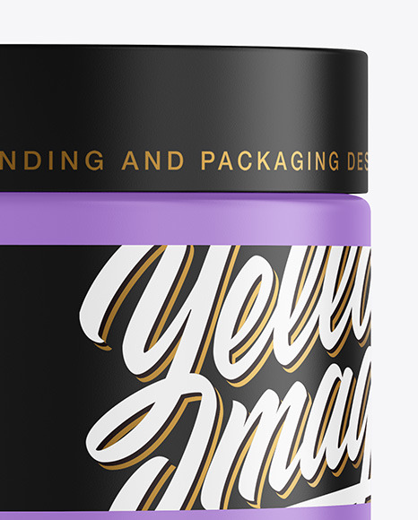 Matte Cosmetic Jar Mockup Matte Cosmetic Jar Mockup