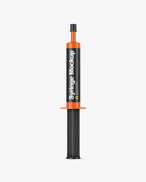 Matte Syringe Mockup