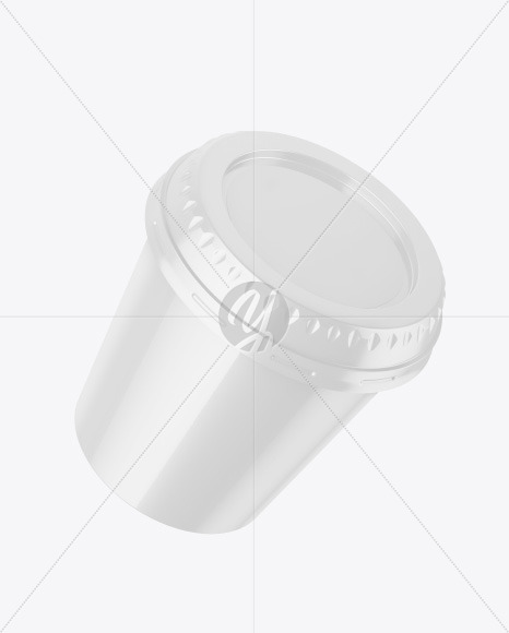 Glossy Plastic Cup Mockup