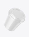 Glossy Plastic Cup Mockup