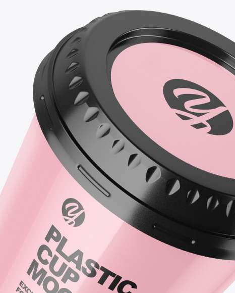 Glossy Plastic Cup Mockup Glossy Plastic Cup Mockup