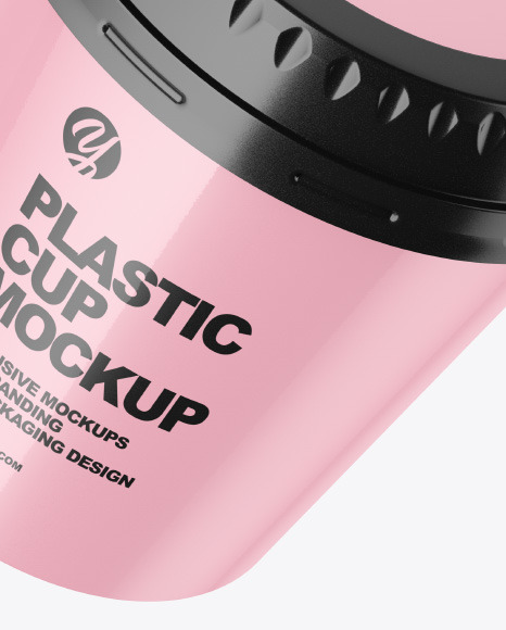 Glossy Plastic Cup Mockup Glossy Plastic Cup Mockup