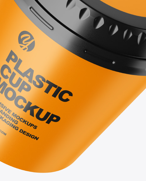 Matte Plastic Cup Mockup Matte Plastic Cup Mockup