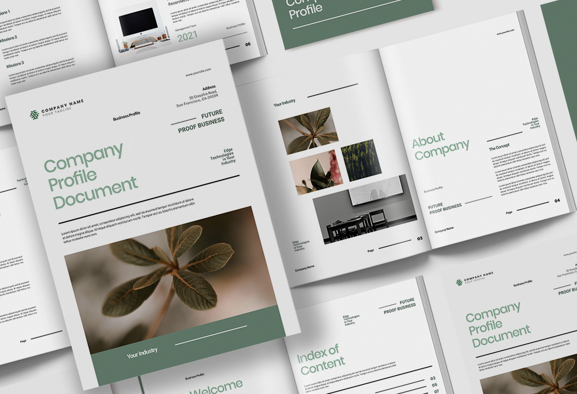 Company Profile Document Indesign