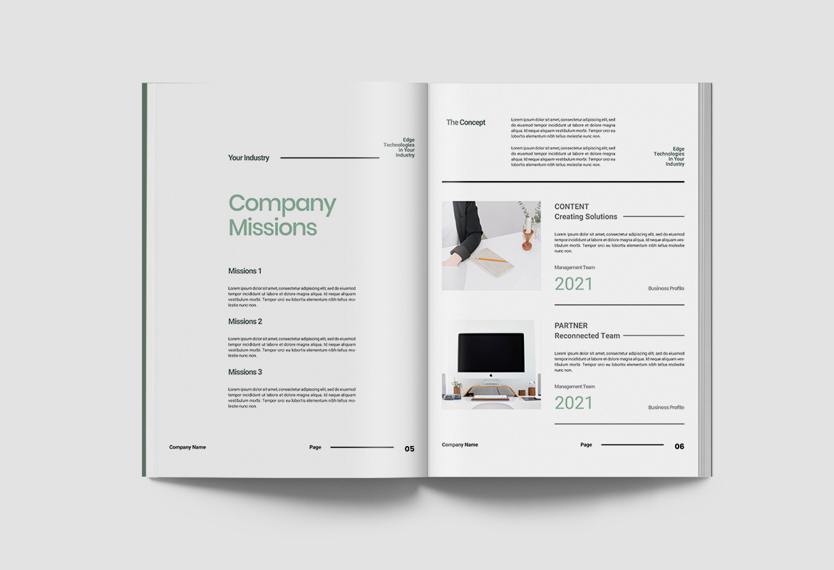 Company Profile Document Indesign