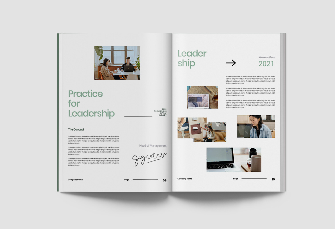 Company Profile Document Indesign