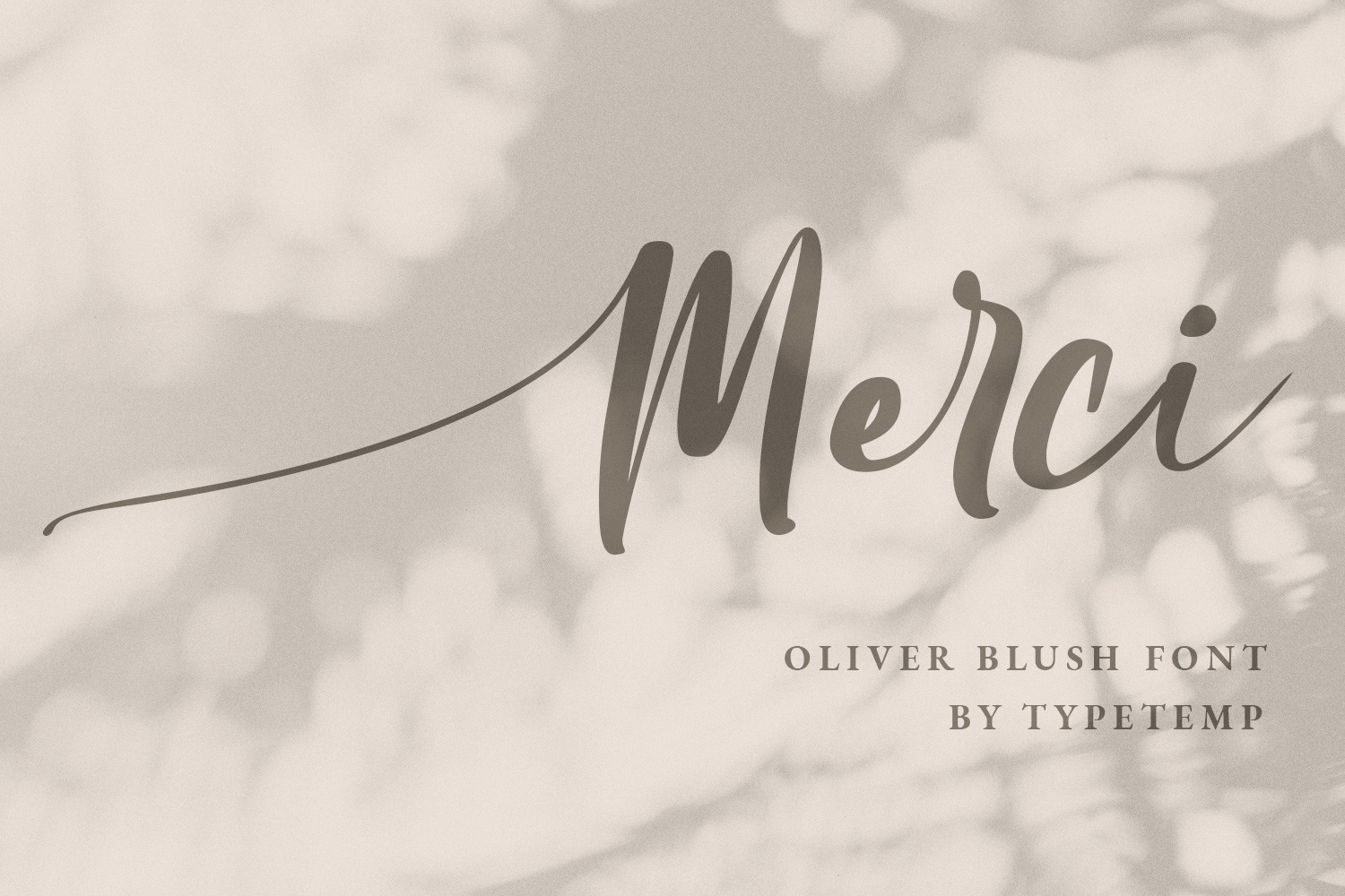 Oliver Blush Modern Calligraphy