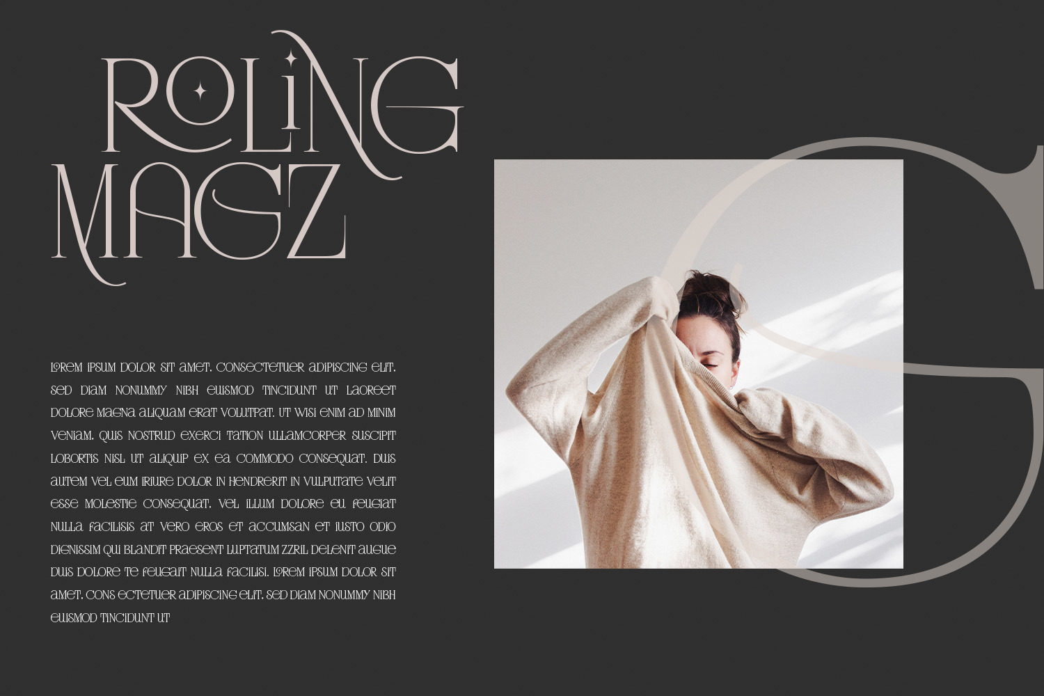 Rotterburg Stylish Display Font Rotterburg Stylish Display Font