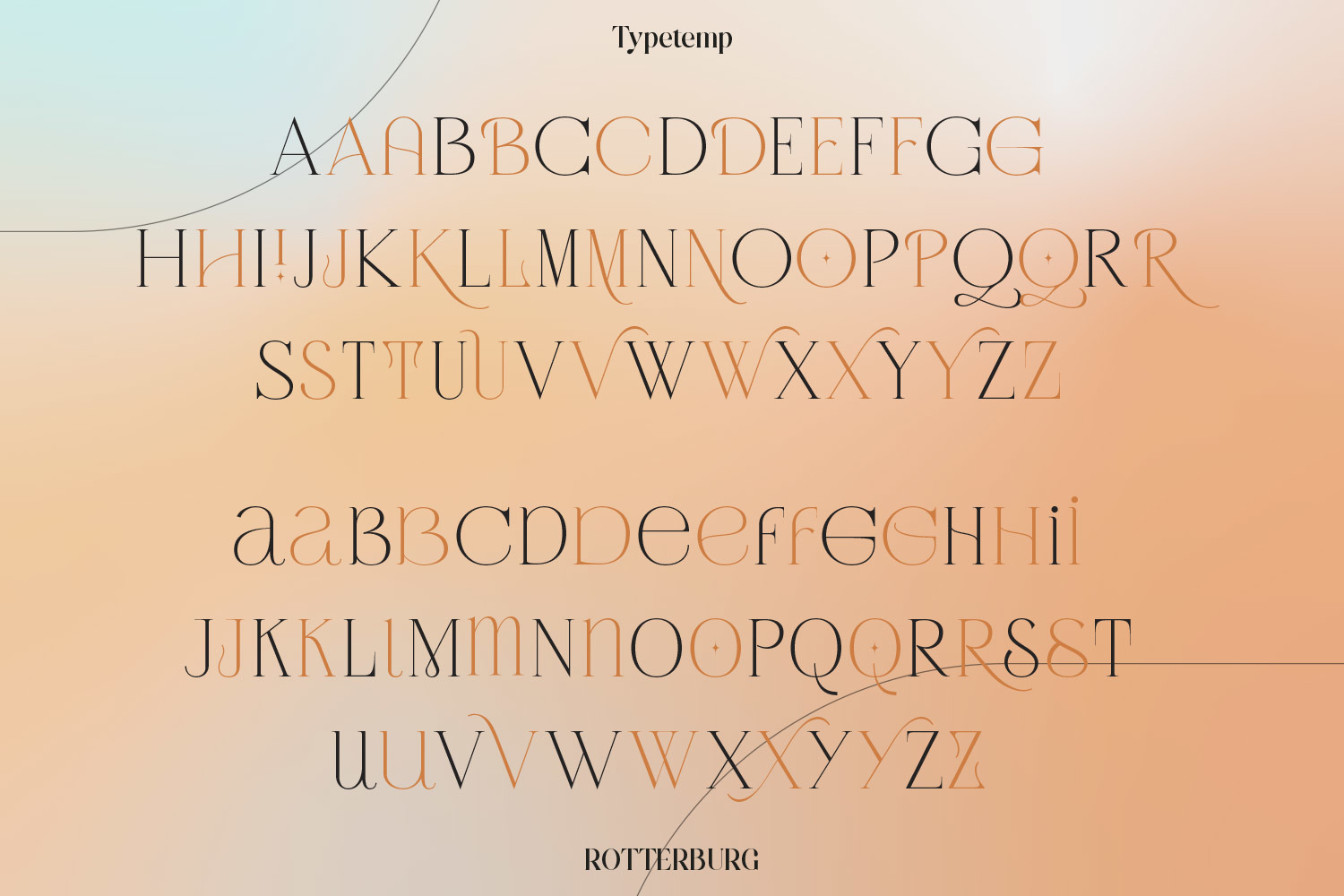 Rotterburg Stylish Display Font Rotterburg Stylish Display Font