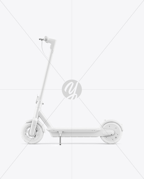 Electric Scooter Mockup - Side View