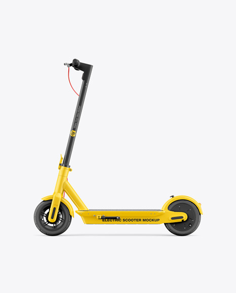 Electric Scooter Mockup - Side View