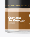 Clear Cosmetic Jar Mockup