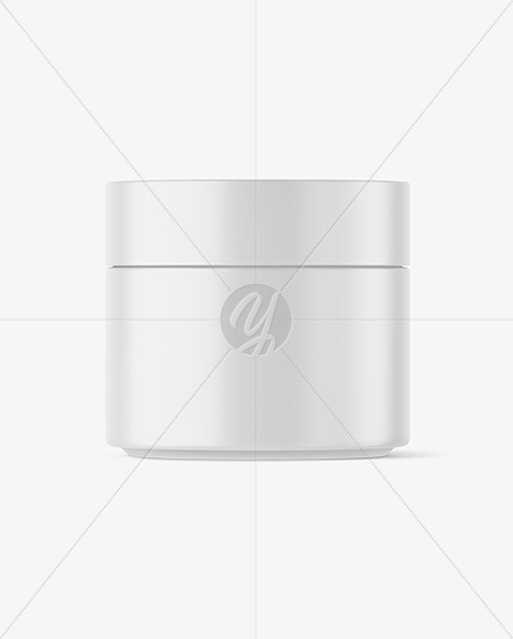 Matte Cosmetic Jar Mockup