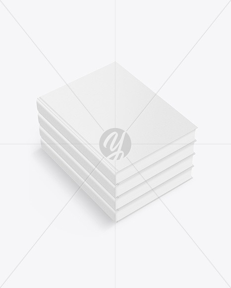 Hardcover Books w/ Leather Cover Mockup