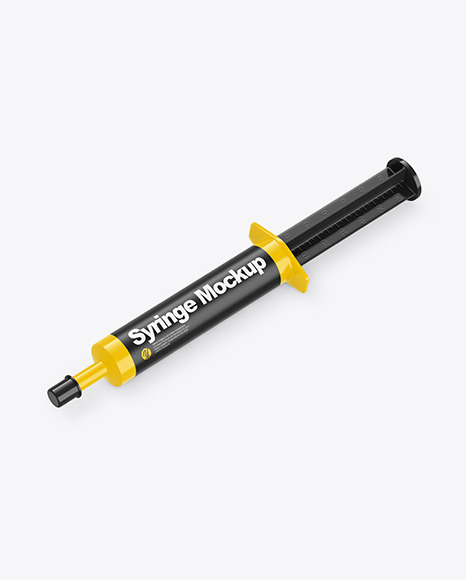 Glossy Syringe Mockup