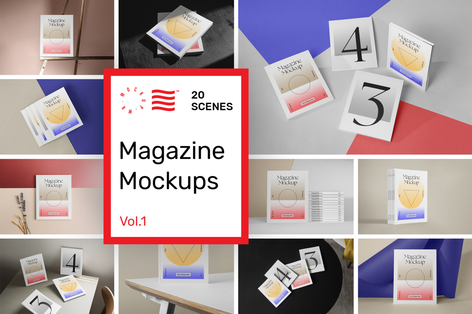 Magazine Mockups Vol.1