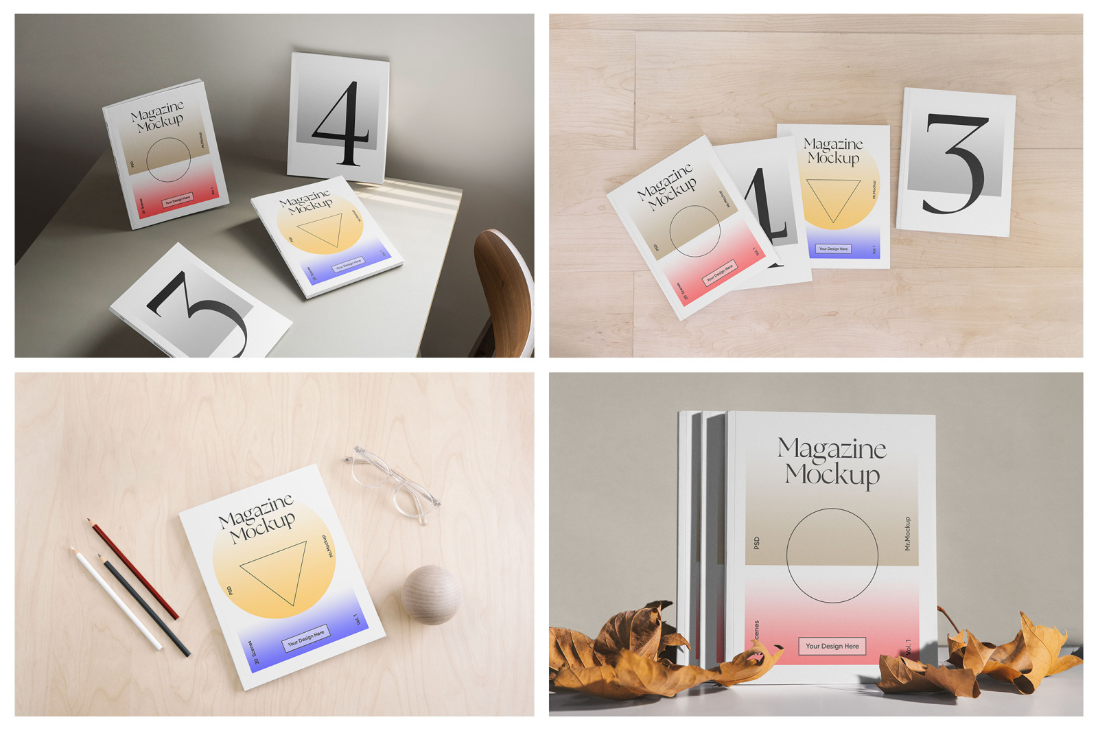 Magazine Mockups Vol.1