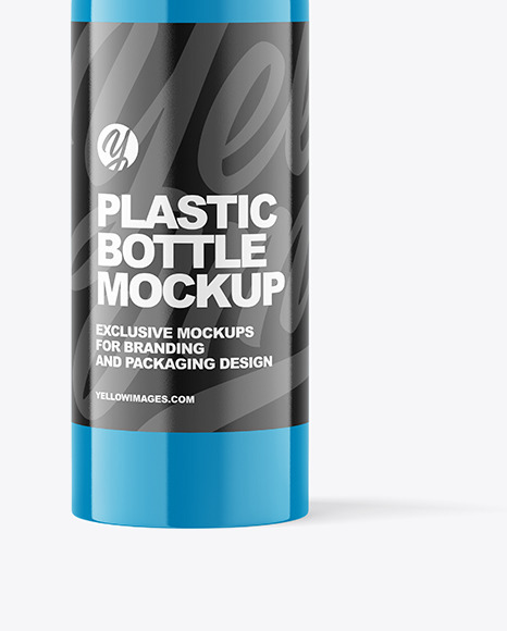 Glossy Plastic Bottle Mockup