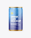 150ml Matte Drink Can Mockup