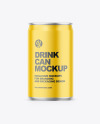 150ml Matte Drink Can Mockup