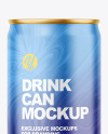 150ml Matte Drink Can Mockup