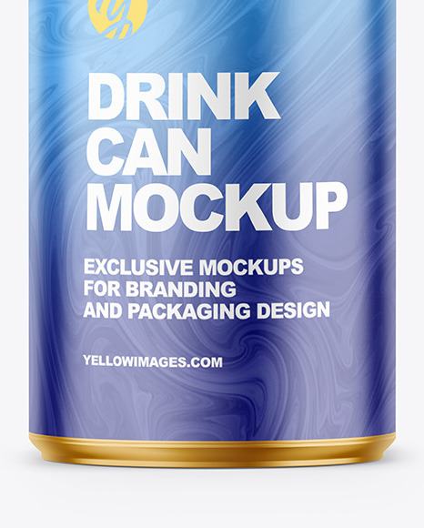 150ml Matte Drink Can Mockup