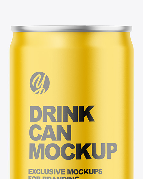 150ml Matte Drink Can Mockup