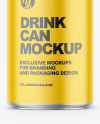 150ml Matte Drink Can Mockup