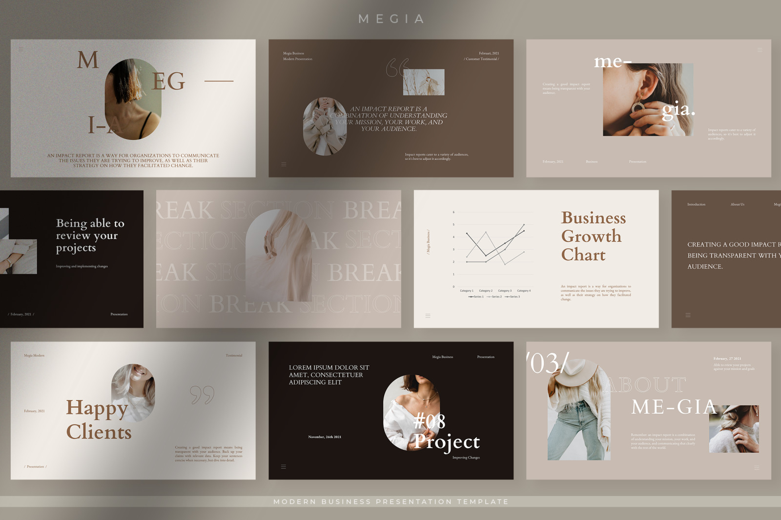 Megia Elegant Presentation Template Megia Elegant Presentation Template
