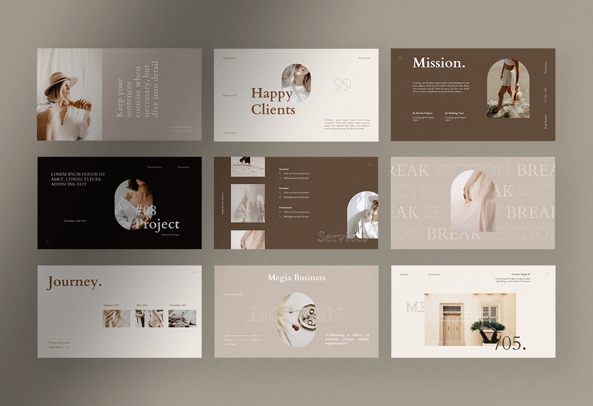 Megia Elegant Presentation Template Megia Elegant Presentation Template