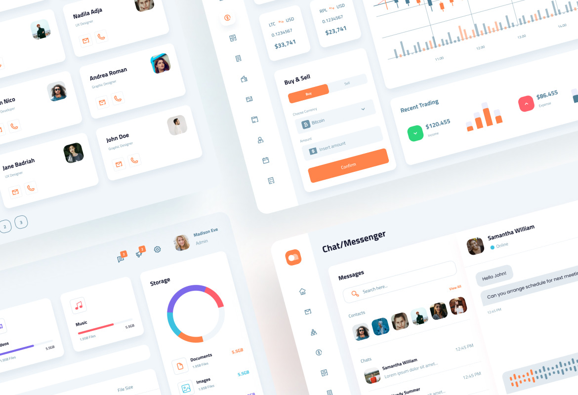 Ontrack - Modern Admin Dashboard