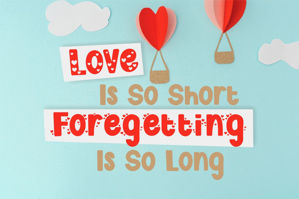 Cute Love Story - Quirky Love Font Cute Love Story - Quirky Love Font