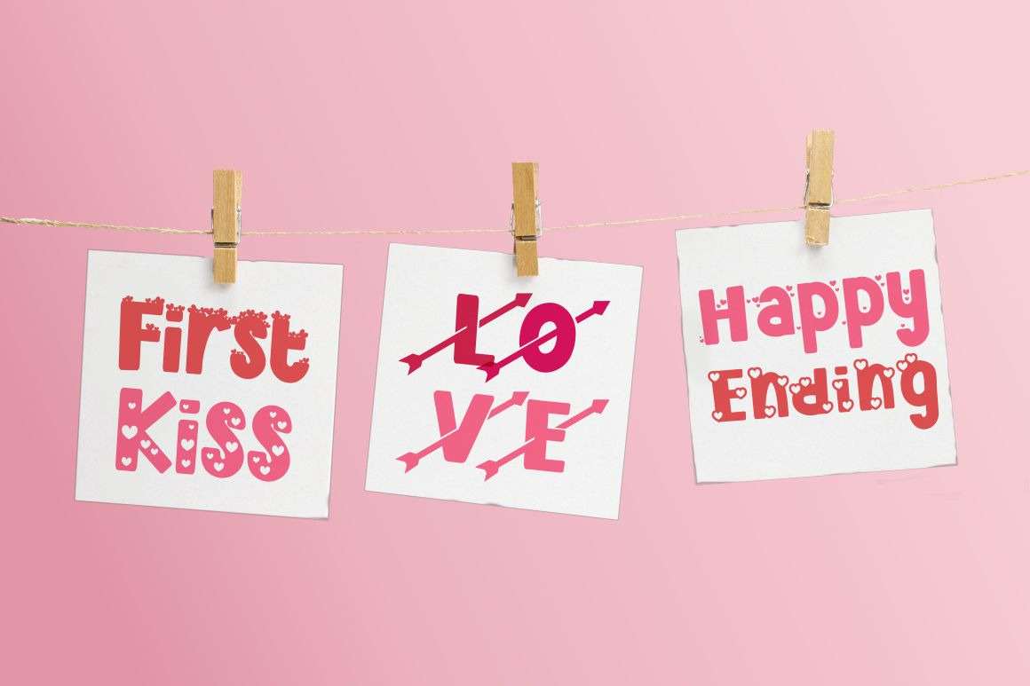 Cute Love Story - Quirky Love Font Cute Love Story - Quirky Love Font