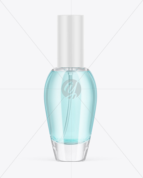 Clear Glass Perfume Bottle Mockup