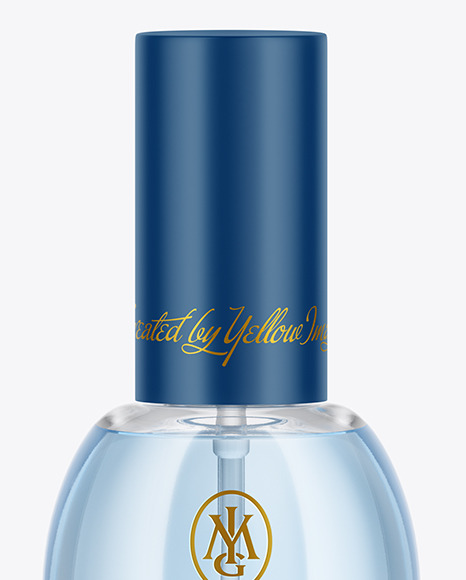Clear Glass Perfume Bottle Mockup