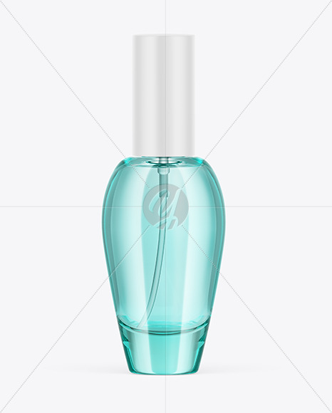 Color Glass Perfume Bottle Mockup