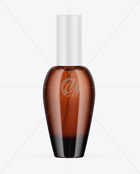 Amber Glass Perfume Bottle Mockup