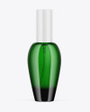 Green Glass Perfume Bottle Mockup