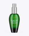 Green Glass Perfume Bottle Mockup