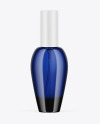 Dark Blue Glass Perfume Bottle Mockup