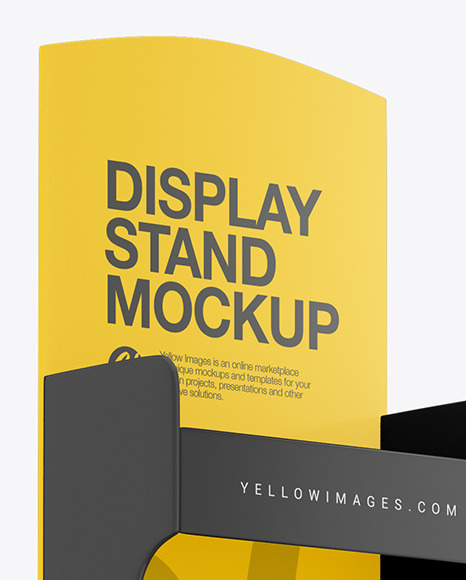 Plastic Display Stand Mockup