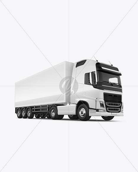 Truck Mockup - Half Side View