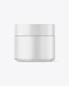 Frosted Glass Cosmetic Jar Mockup