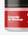 Frosted Glass Cosmetic Jar Mockup